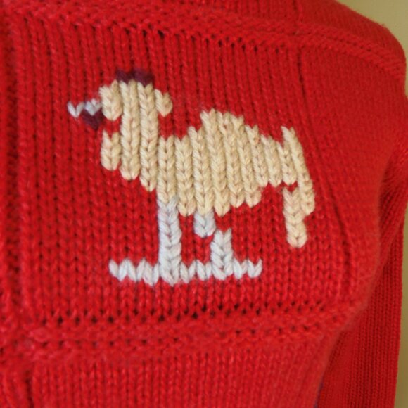 Vintage Lime Light Character Teacher Chunky Sweater Women's SZ SM Made in Korea - Picture 3 of 7